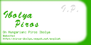 ibolya piros business card